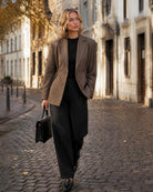 Fenna Klassieke Blazer Taupe - lifestyle