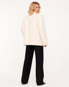 Fenna Ruimvallende Blazer Crème - achterkant