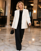 Fenna Ruimvallende Blazer Crème - lifestyle