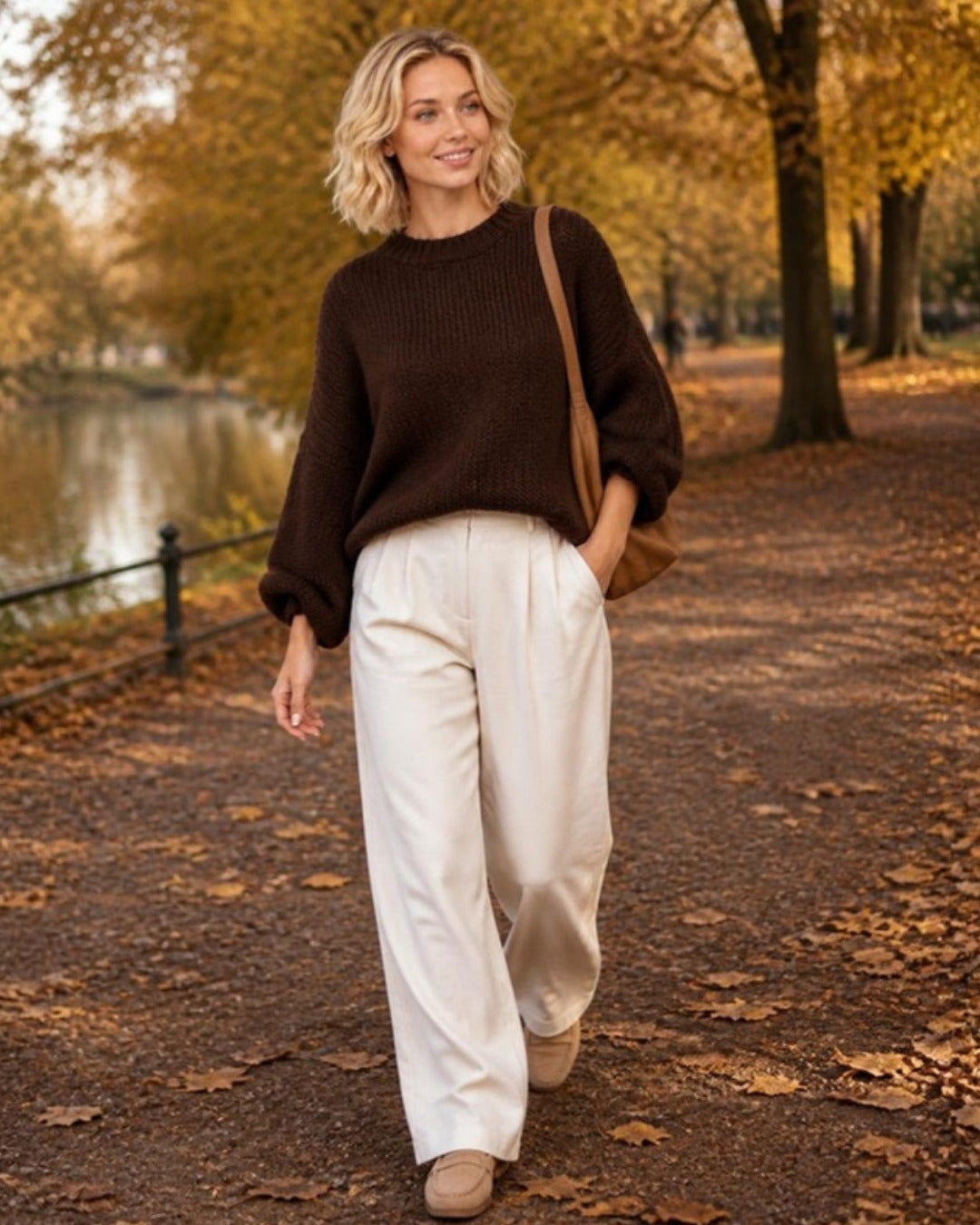 Fenna Gebreid Bruin - lifestyle
