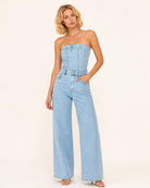 Fenna Denim Jumpsuit - vooraanzicht