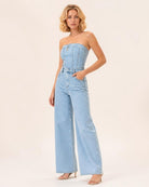 Fenna Denim Jumpsuit - driekwart