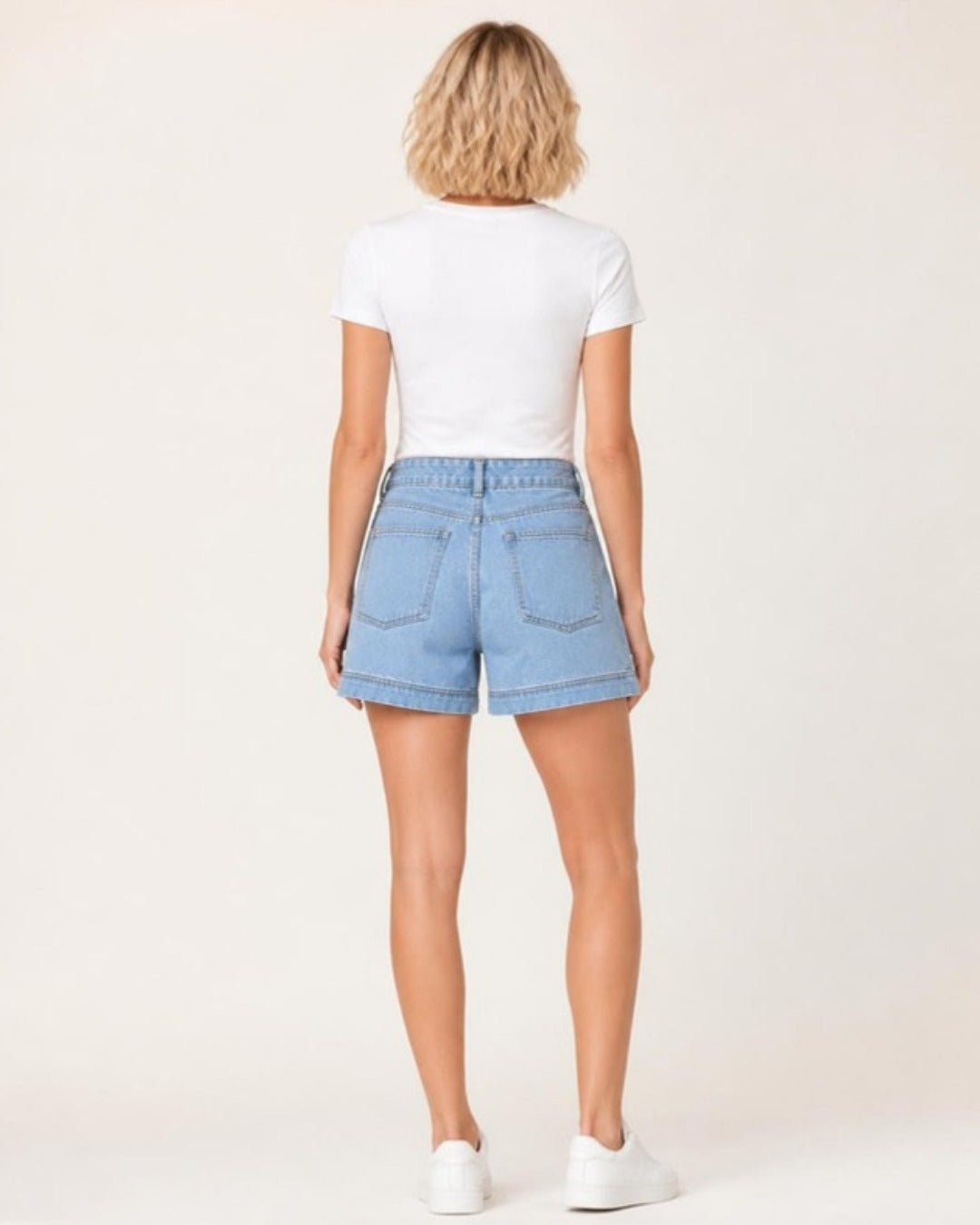 Fenna Denim Lichtblauw - achterkant