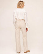 Fenna Wijde Jeans Beige - achterkant