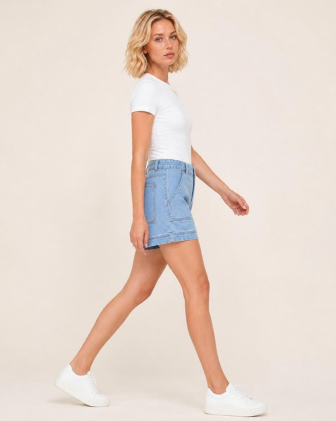 Fenna Denim Lichtblauw - zijaanzicht