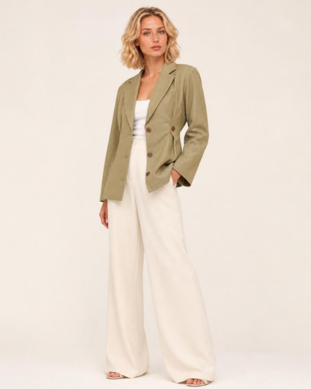 Fenna Klassieke Blazer - driekwart