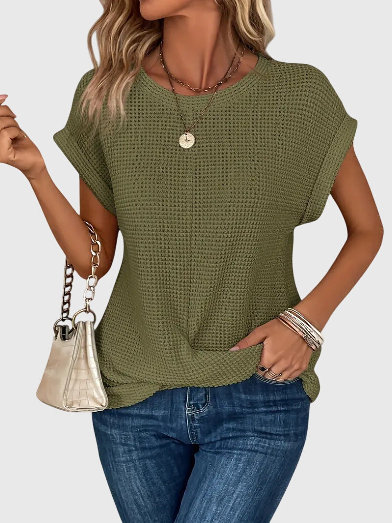Grace - Elegante Blouse met Ronde Hals