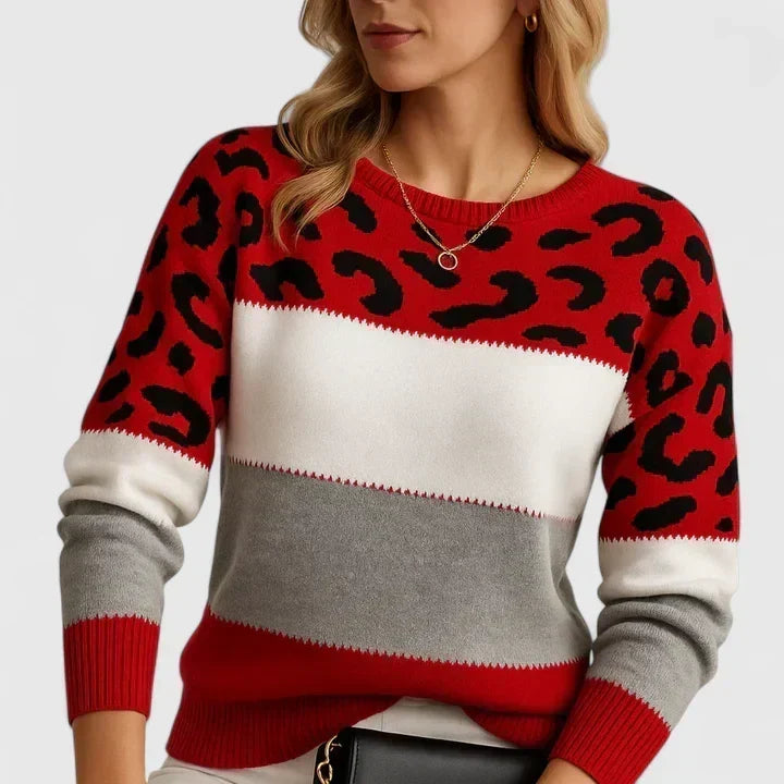Brooklyn | Luipaard Detail Breisweater