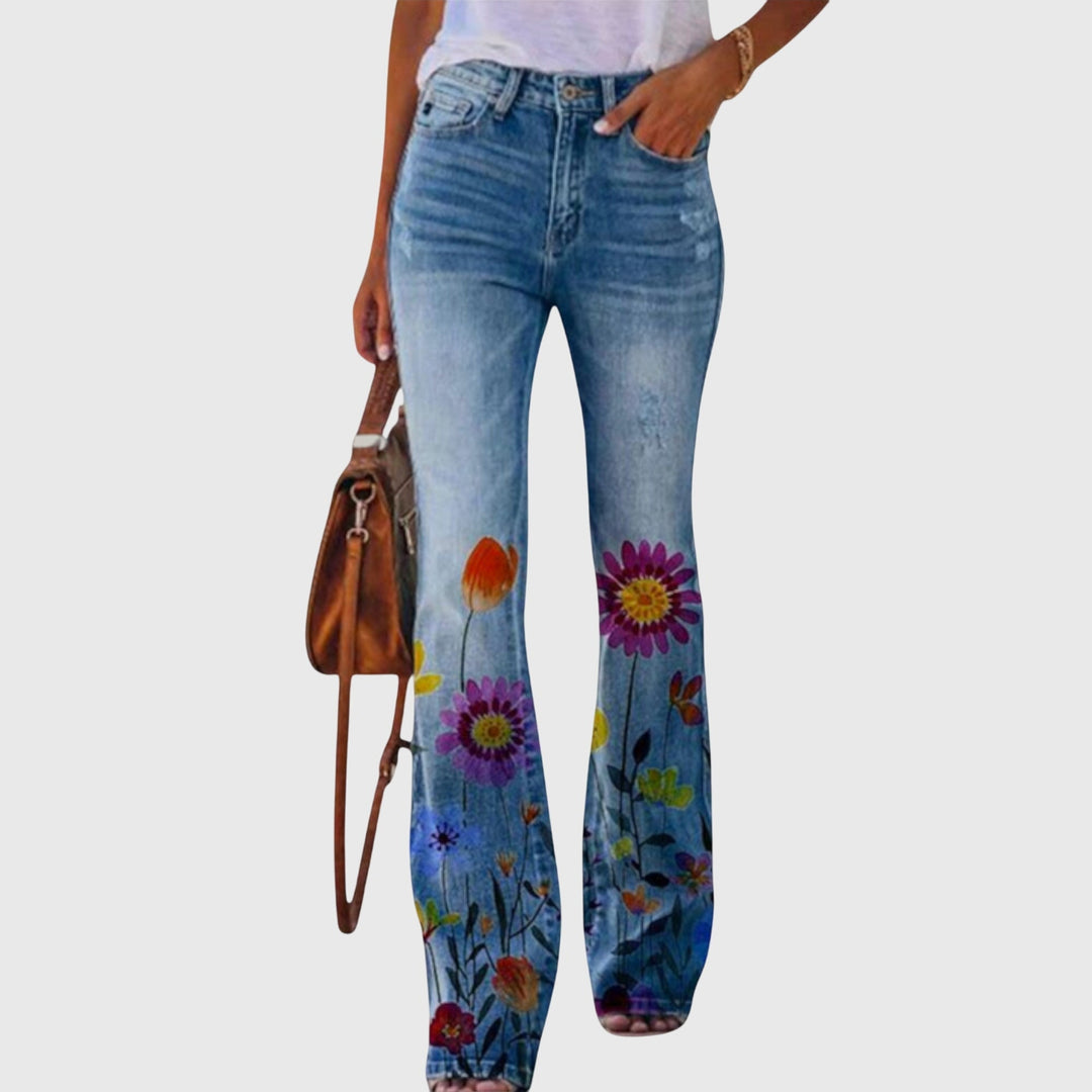Rebecca | Bloemenprint Broek