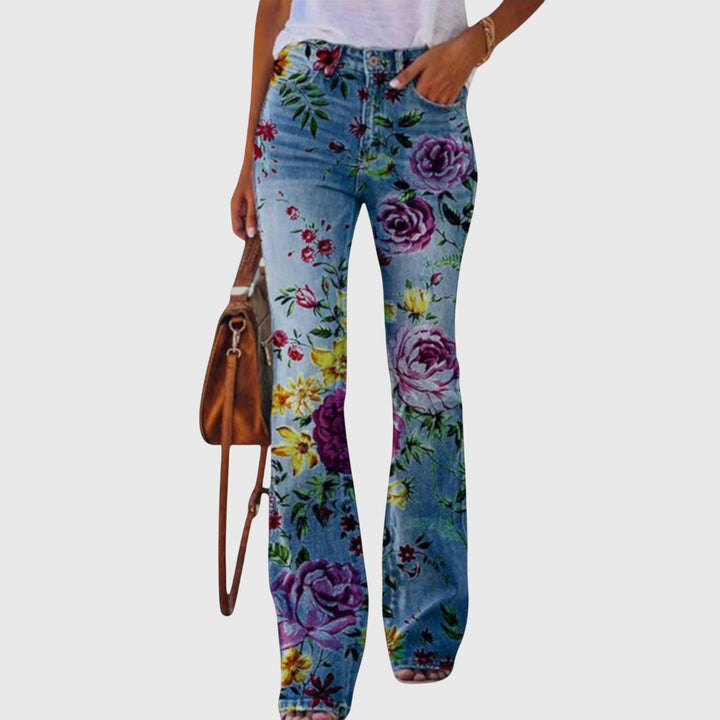 Rebecca | Bloemenprint Broek