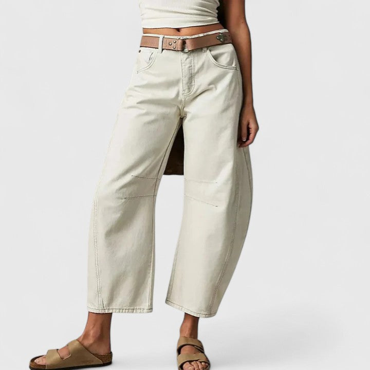 Everly | Comfortabele Brede-Pijp Broek