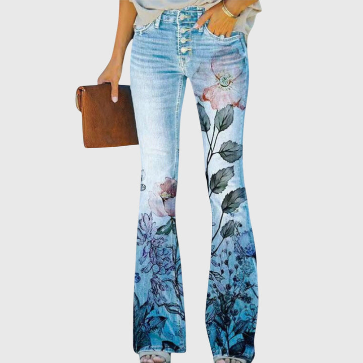 Rebecca | Bloemenprint Broek