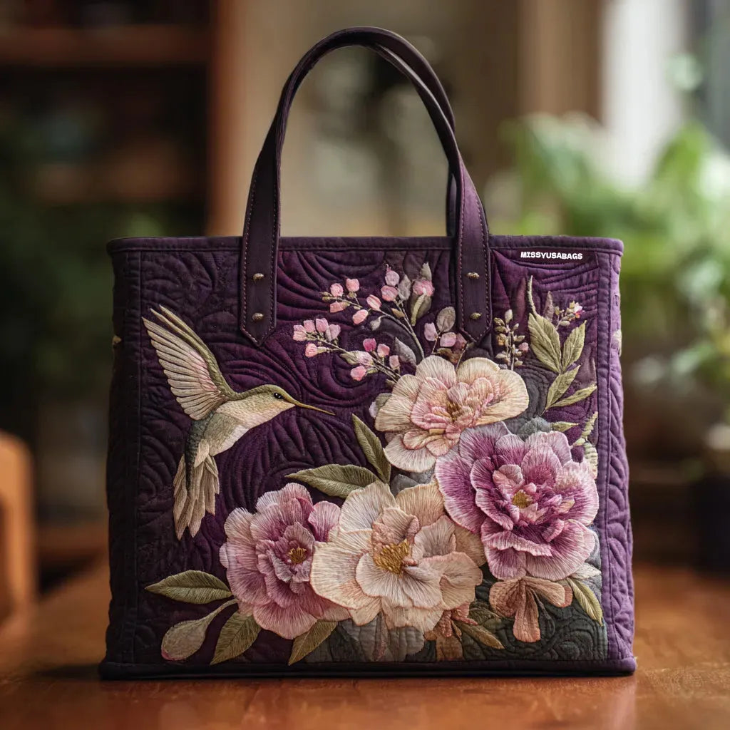 Handgemaakte Tas | Kolibries en Orchideeën