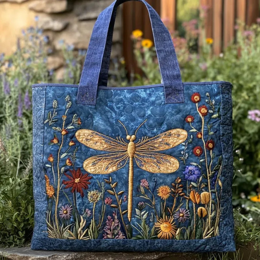 Handgemaakte Tas | Gouden Libelle