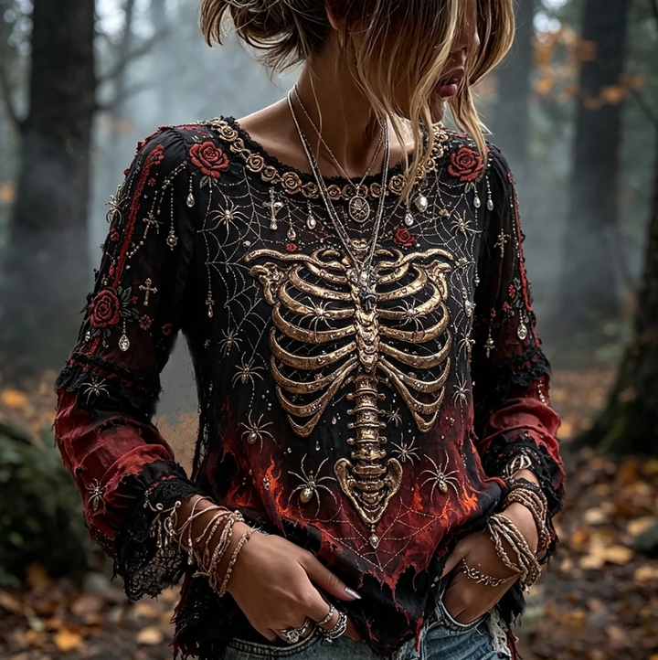 Lena | Skelet Rozenprint Top