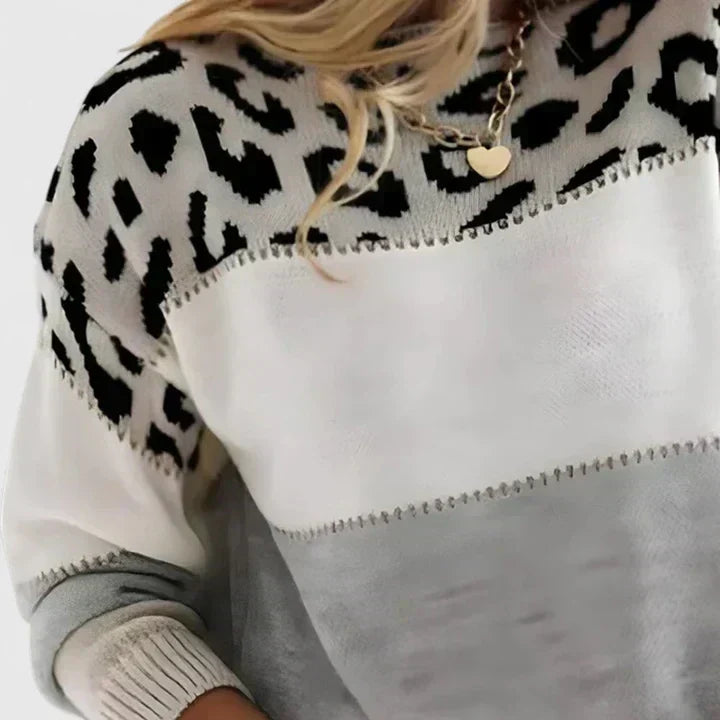 Brooklyn | Luipaard Detail Breisweater