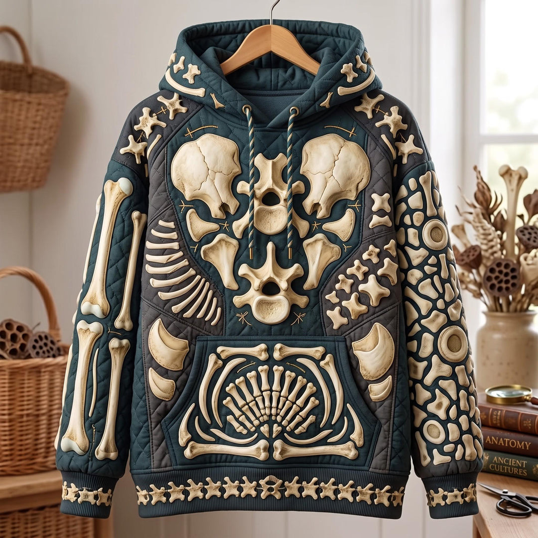 Spooky Skull en Bones Hoodie