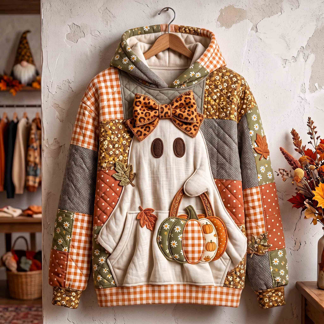 Gezellige Pompoen Geest Hoodie