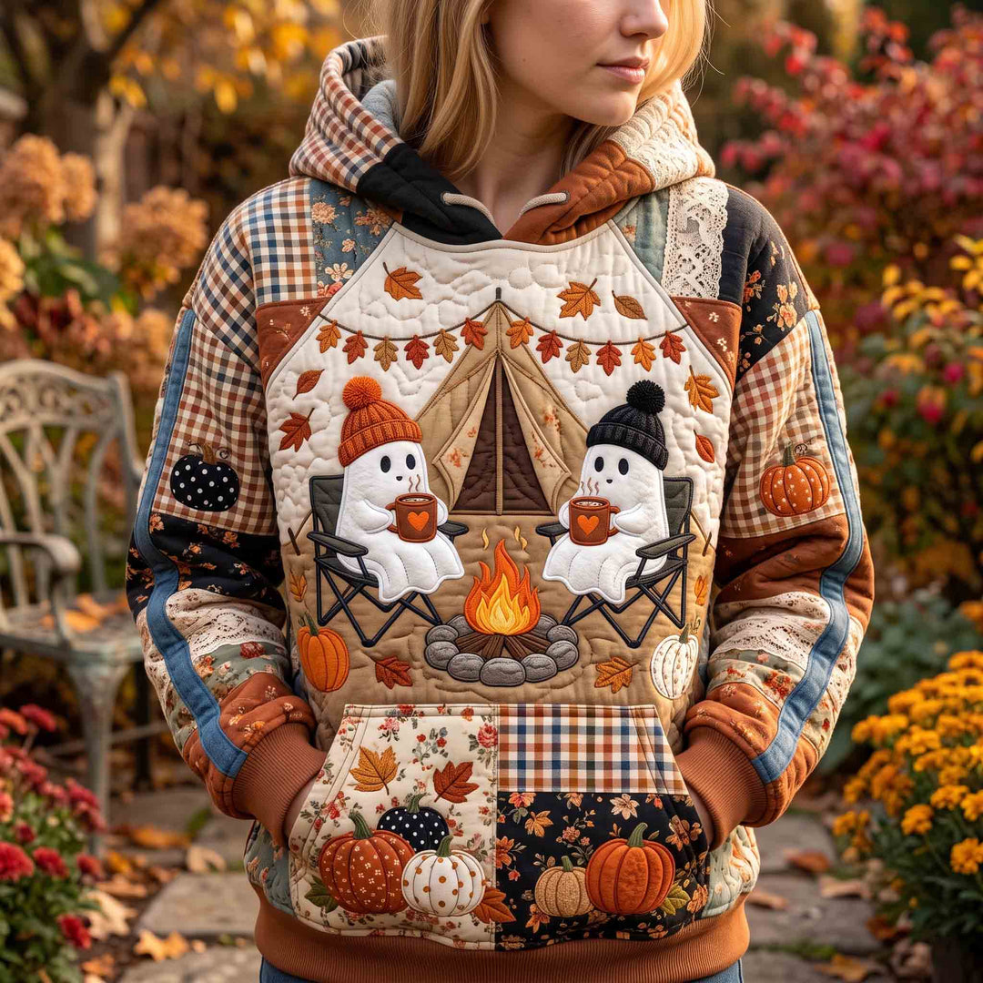 Gezellige Pompoen Geest Hoodie