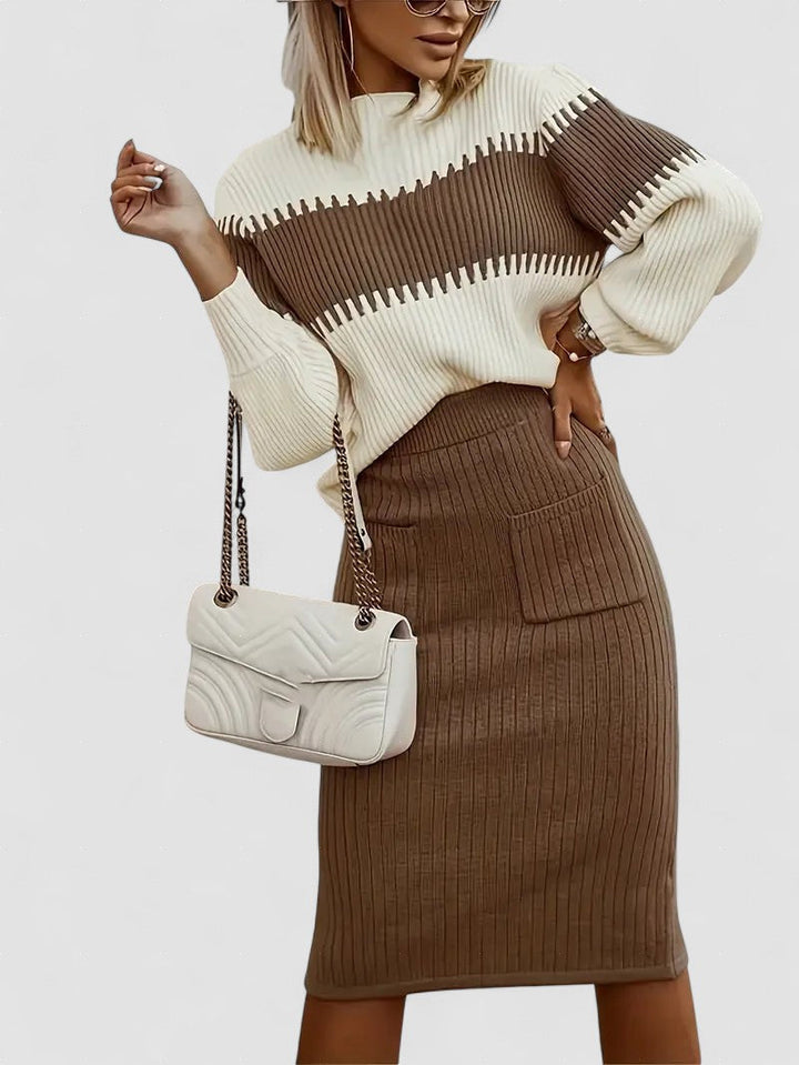 Lauren | Fall Sweater and Skirt Set