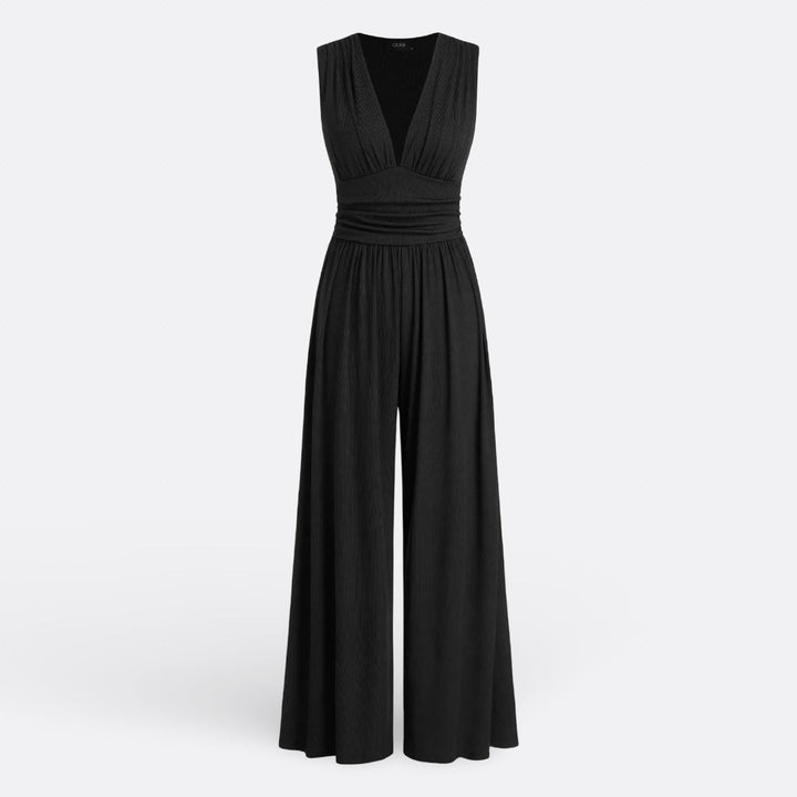 Bailey | Chic Mouwloze Wijde Jumpsuit