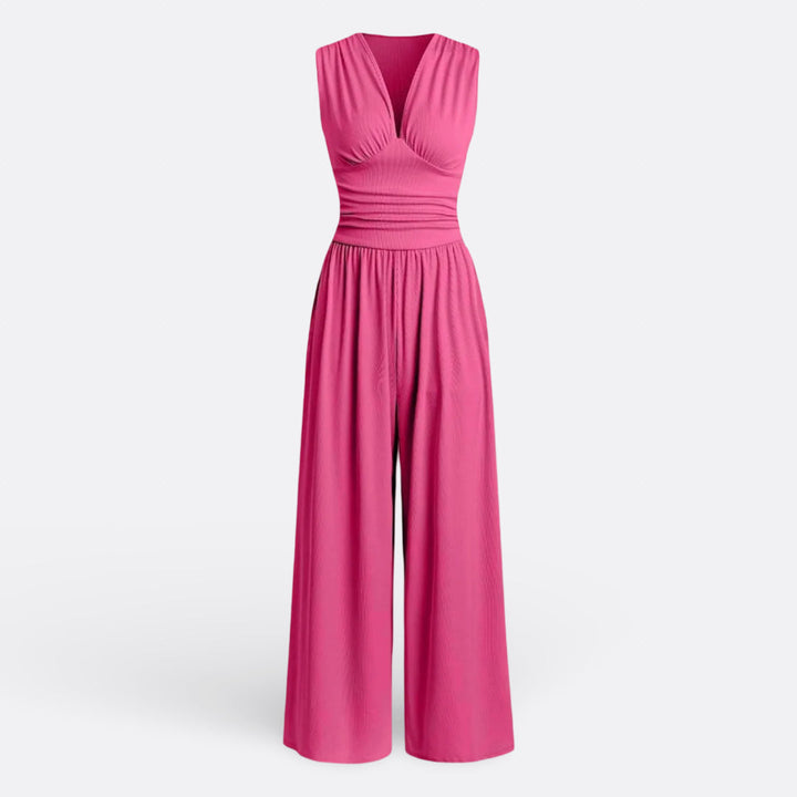 Bailey | Chic Mouwloze Wijde Jumpsuit