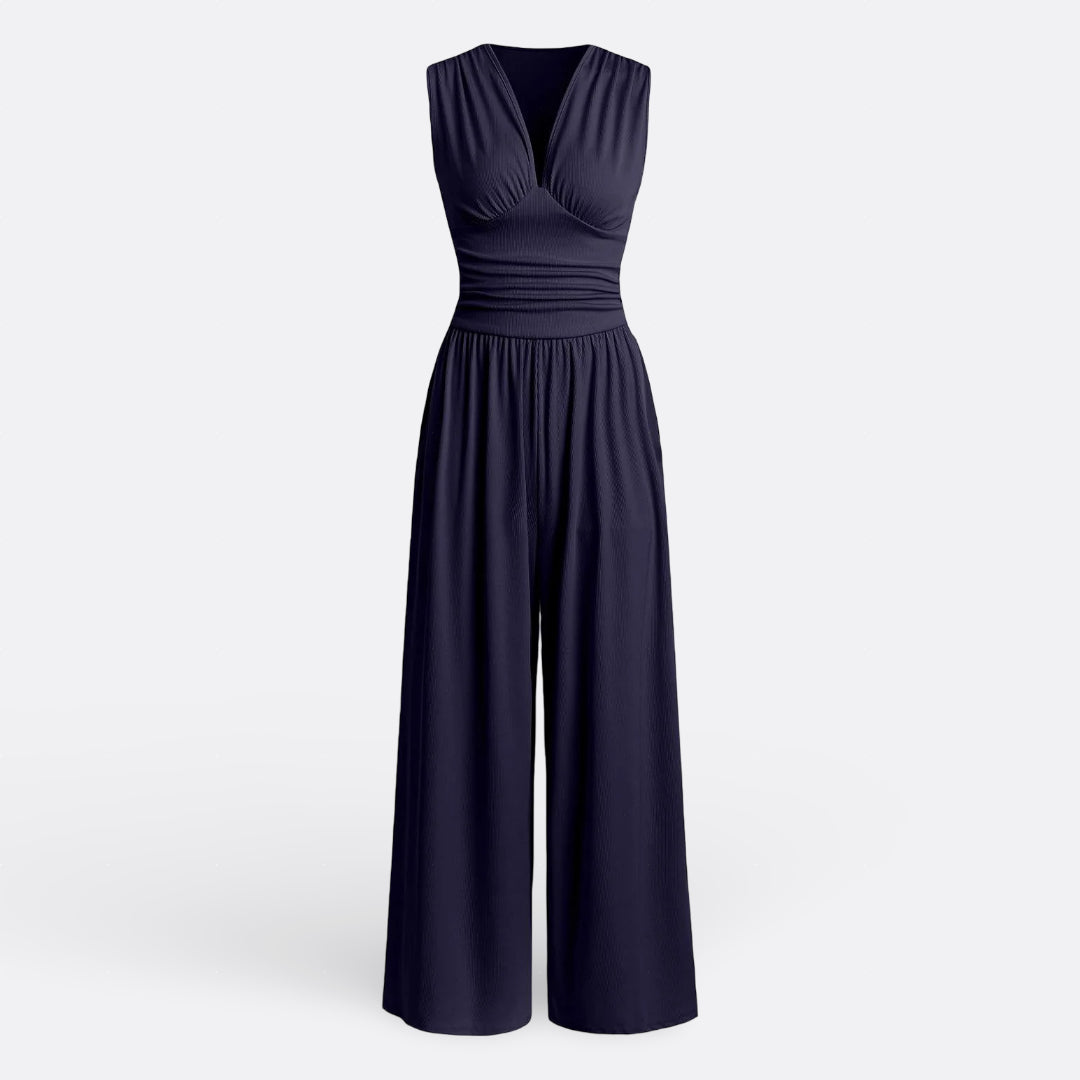 Bailey | Chic Mouwloze Wijde Jumpsuit