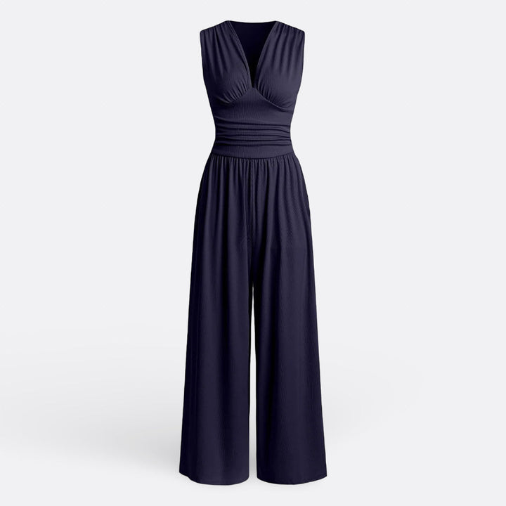 Bailey | Chic Mouwloze Wijde Jumpsuit