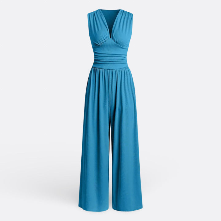 Bailey | Chic Mouwloze Wijde Jumpsuit