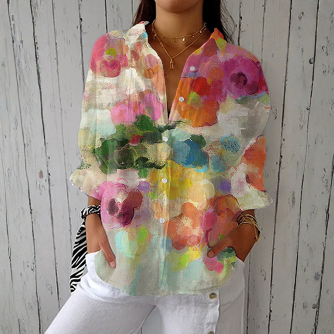 Genesis | Aquarel Bloemen Shirt