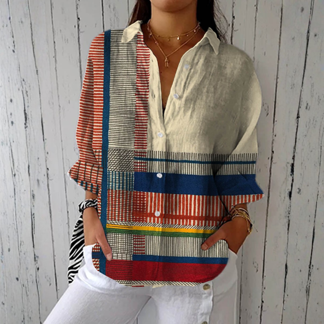 Erica | Artistieke Print Shirt