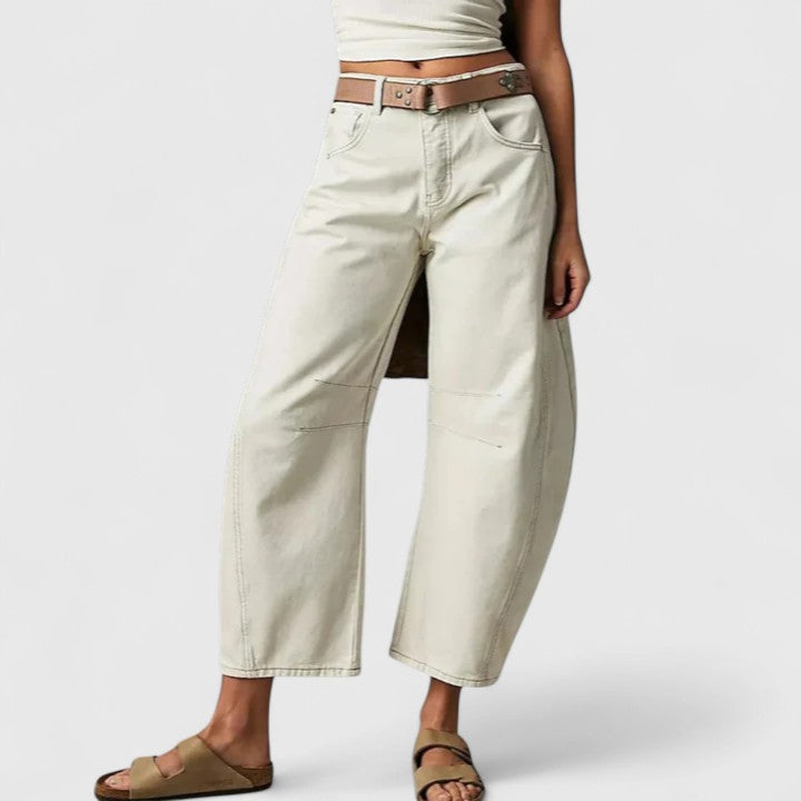 Everly | Comfortabele Brede-Pijp Broek
