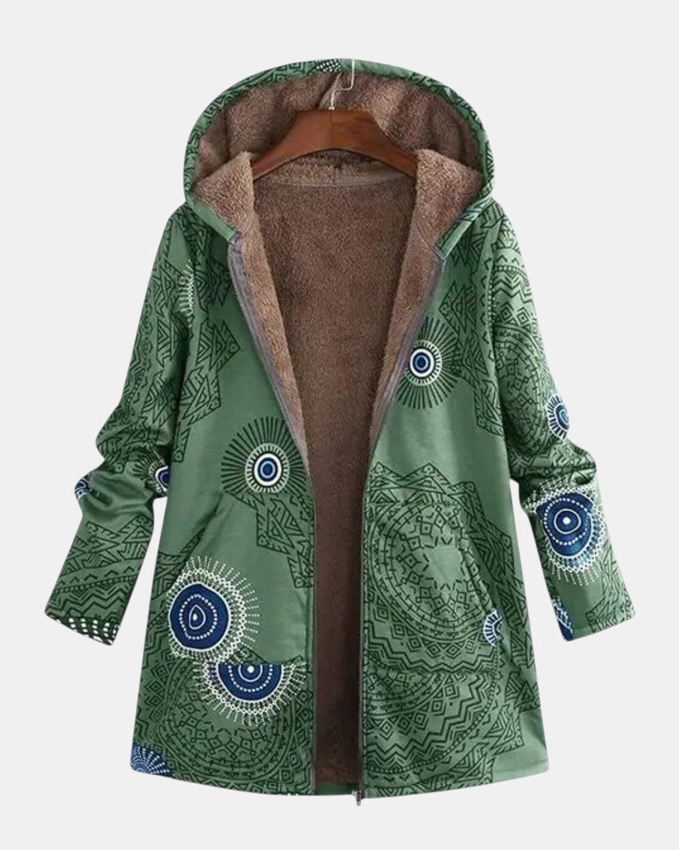 Adele | Sherpa Jacket met Folk Print
