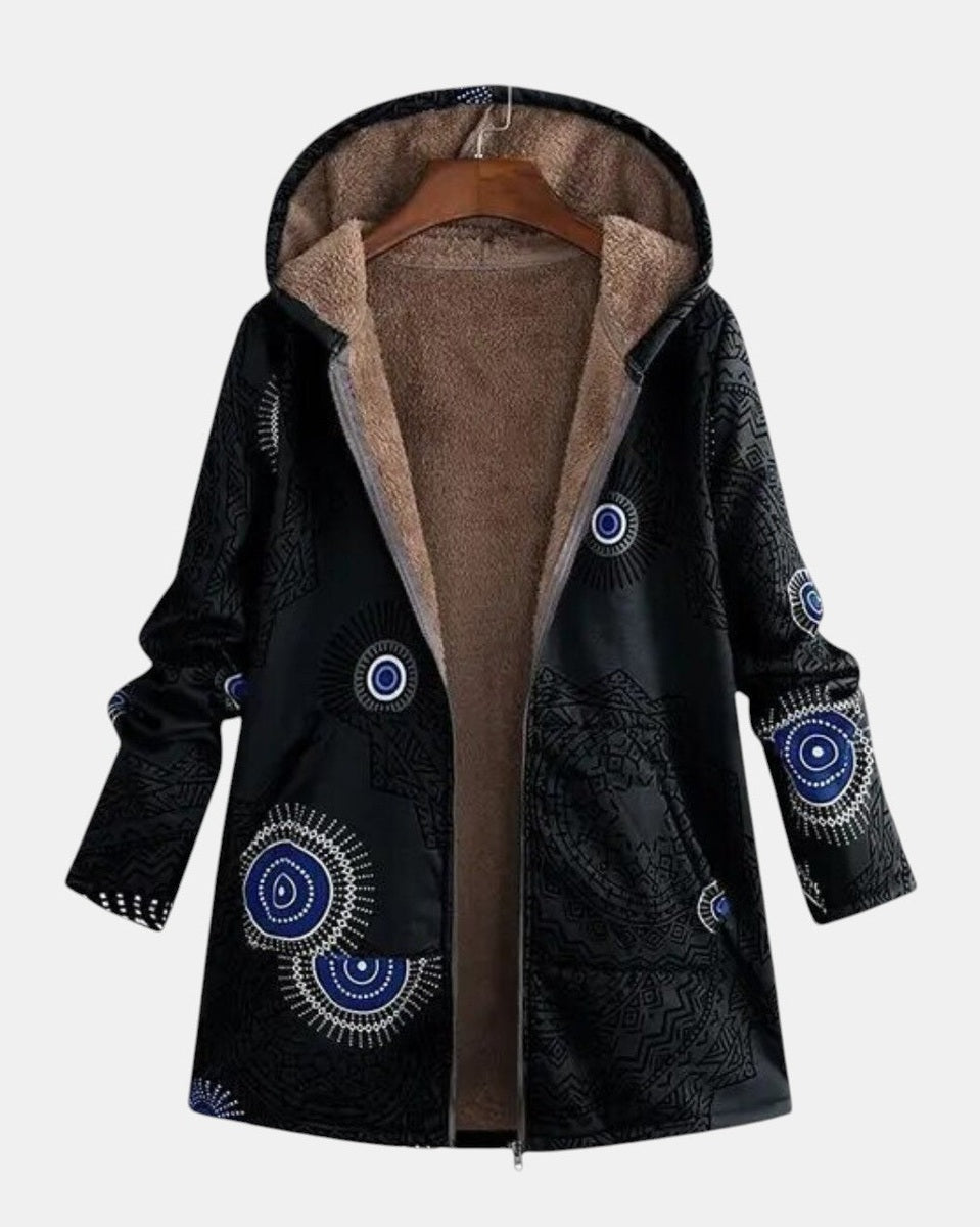Adele | Sherpa Jacket met Folk Print