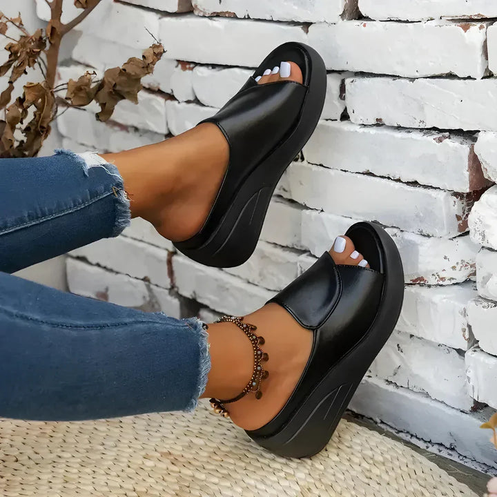 Brenda | Wedge Platform Sandalen