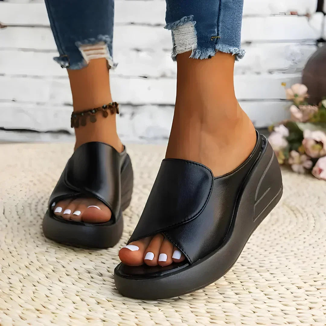 Brenda | Wedge Platform Sandalen