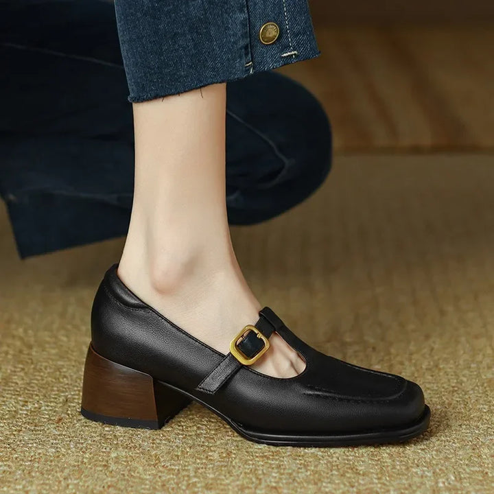 Emilia – Vintage-Stijl T-Strap Schoenen