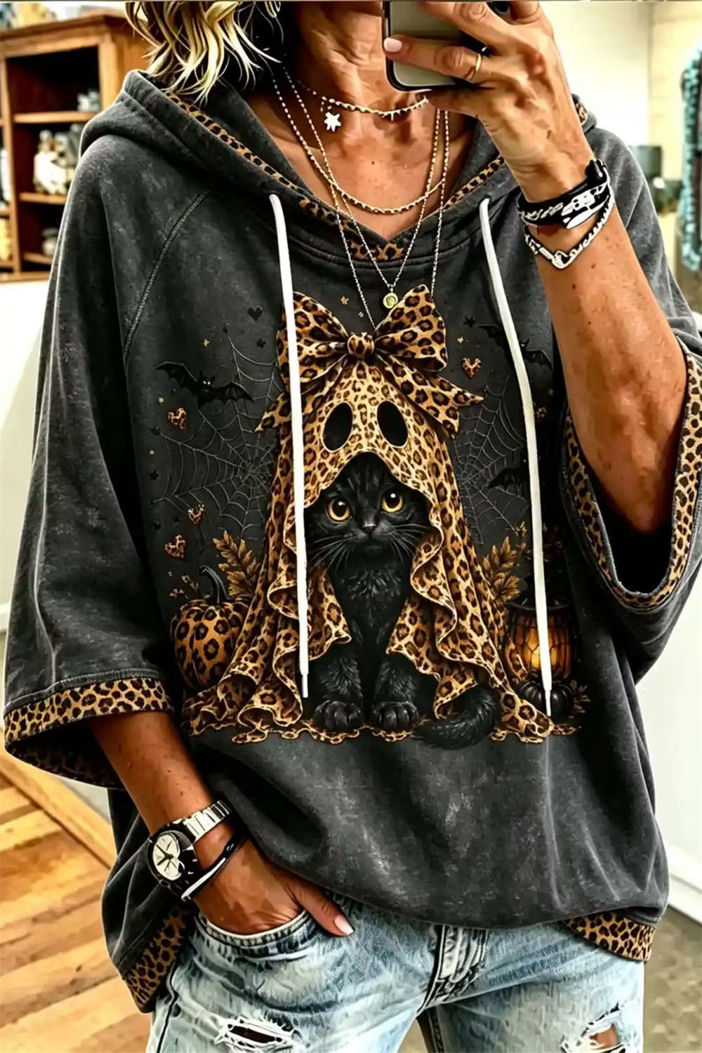 Melody | Kat en Spinnenweb Hoodie