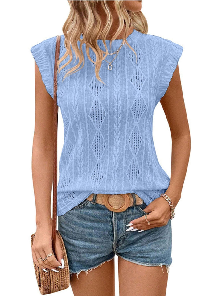 JENNIFER - Dames Lichtgewicht Gebreide Chic T-shirt