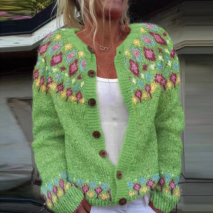 Violet | Vintage IJslandse Cardigan