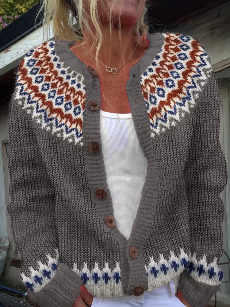 Sadie | Vintage IJslandse Cardigan