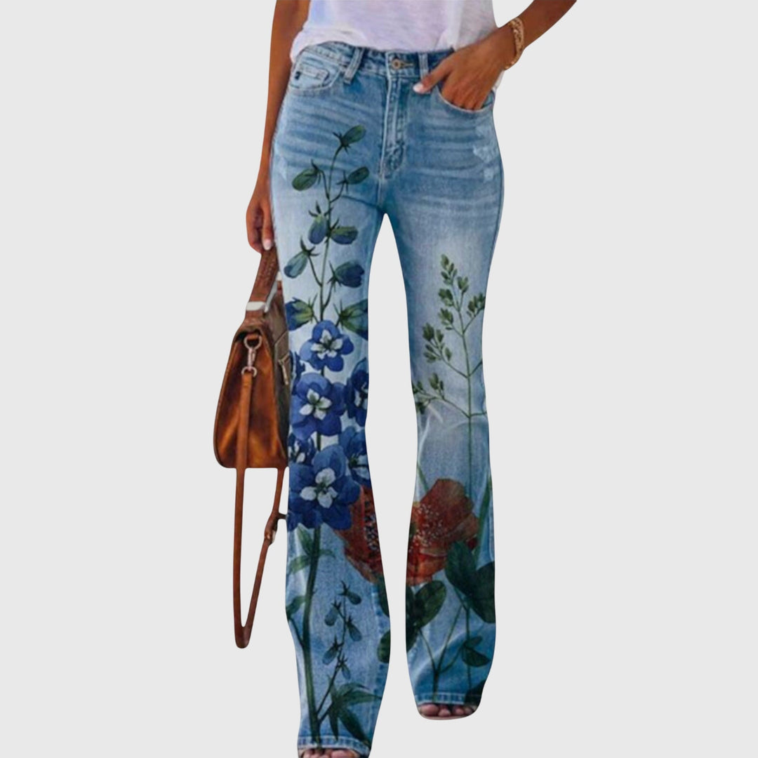 Rebecca | Bloemenprint Broek