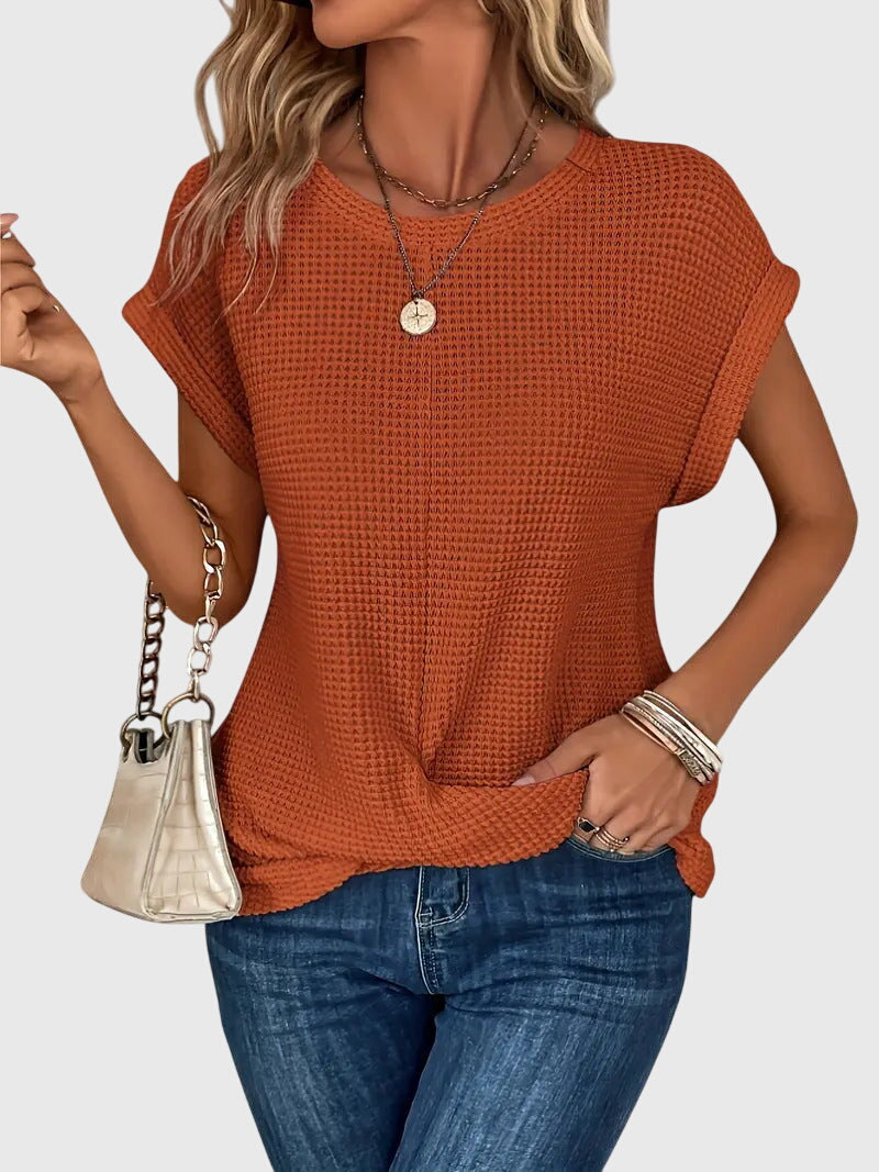 Grace - Elegante Blouse met Ronde Hals