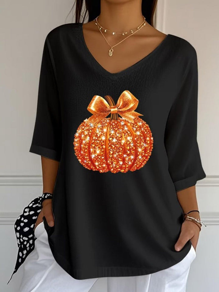 Camila | Pompoen Strik Blouse
