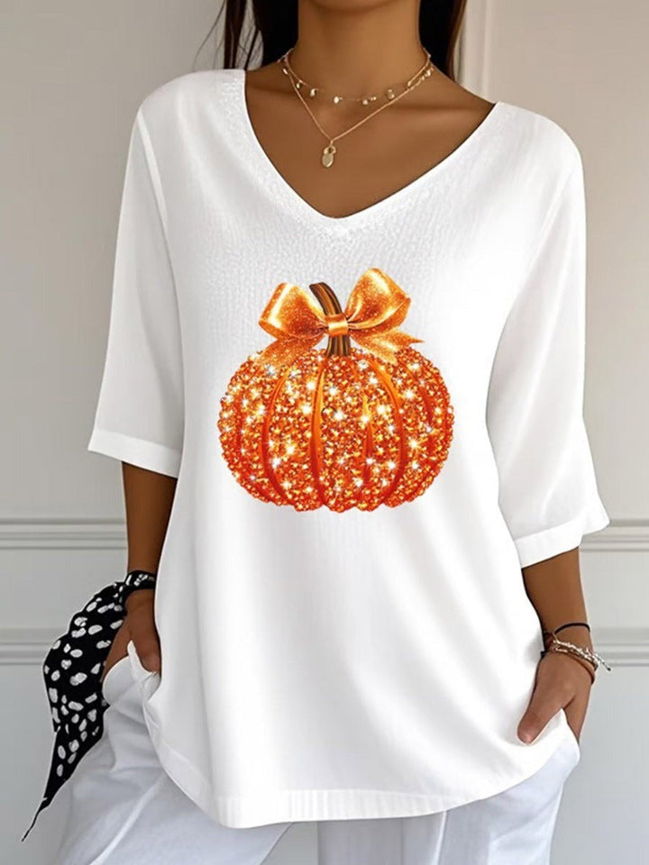 Camila | Pompoen Strik Blouse