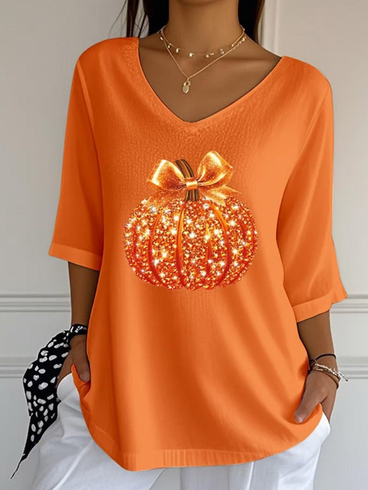 Camila | Pompoen Strik Blouse
