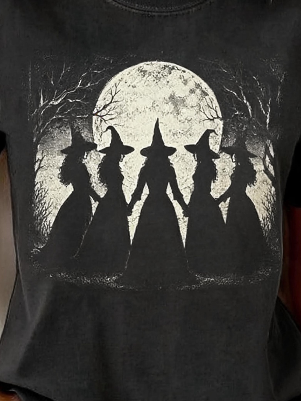 Stella | Halloween-Inspiratie Ronde Hals Korte Mouw T-shirt