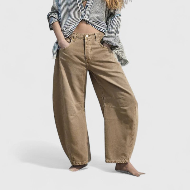 Everly | Comfortabele Brede-Pijp Broek