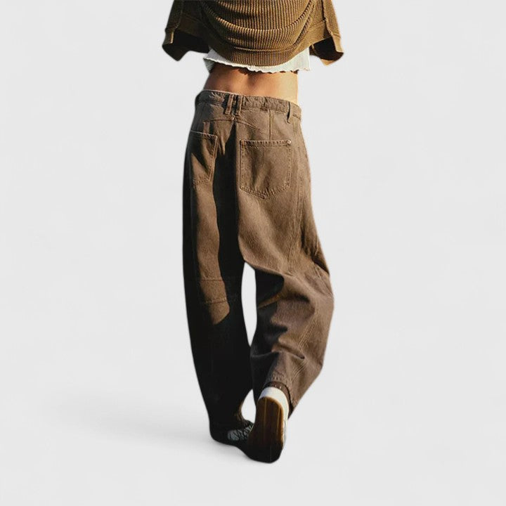 Everly | Comfortabele Brede-Pijp Broek