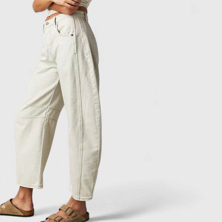 Everly | Comfortabele Brede-Pijp Broek